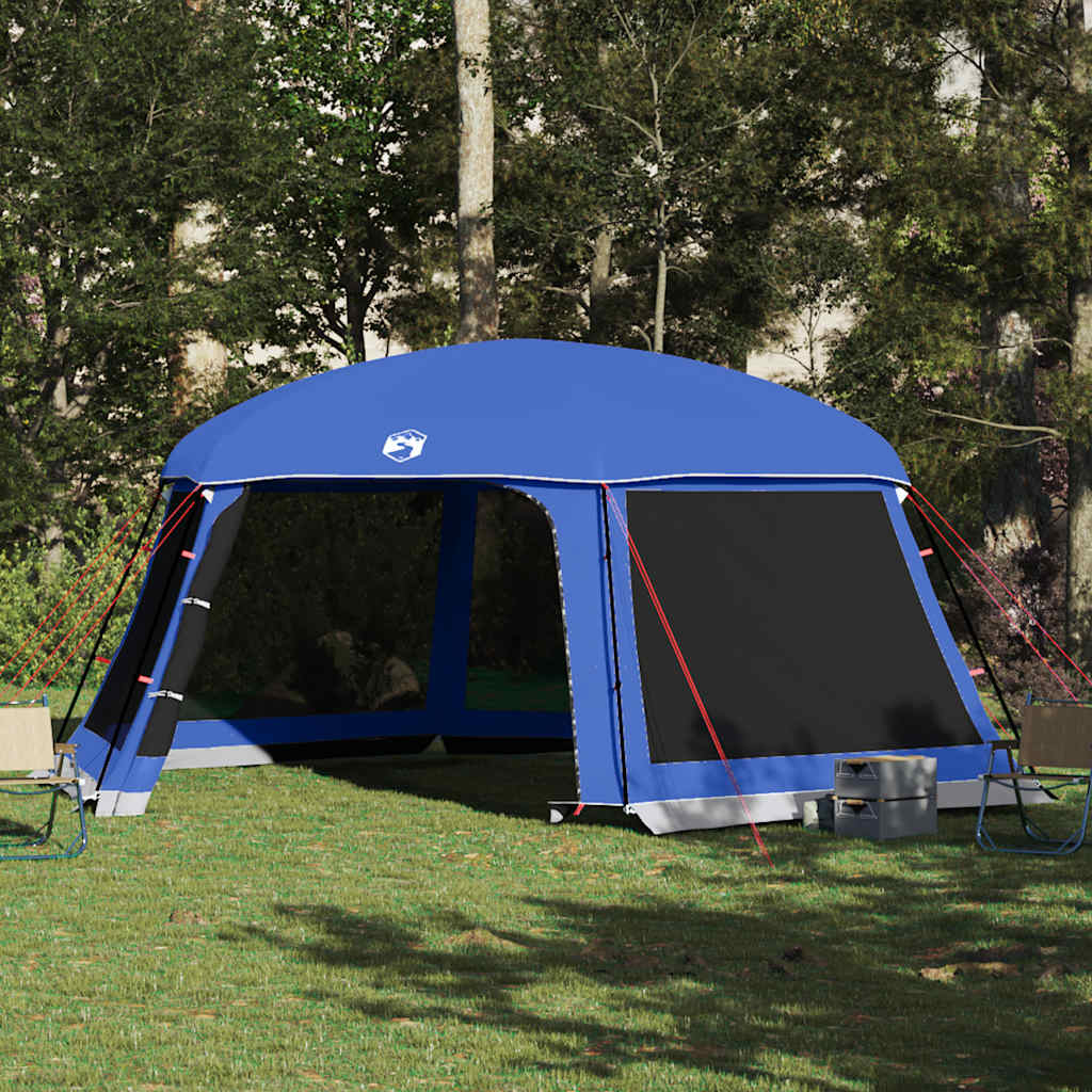 vidaXL Pool Tent with Removable Fly & Mesh Walls Azure Blue 618x532 cm