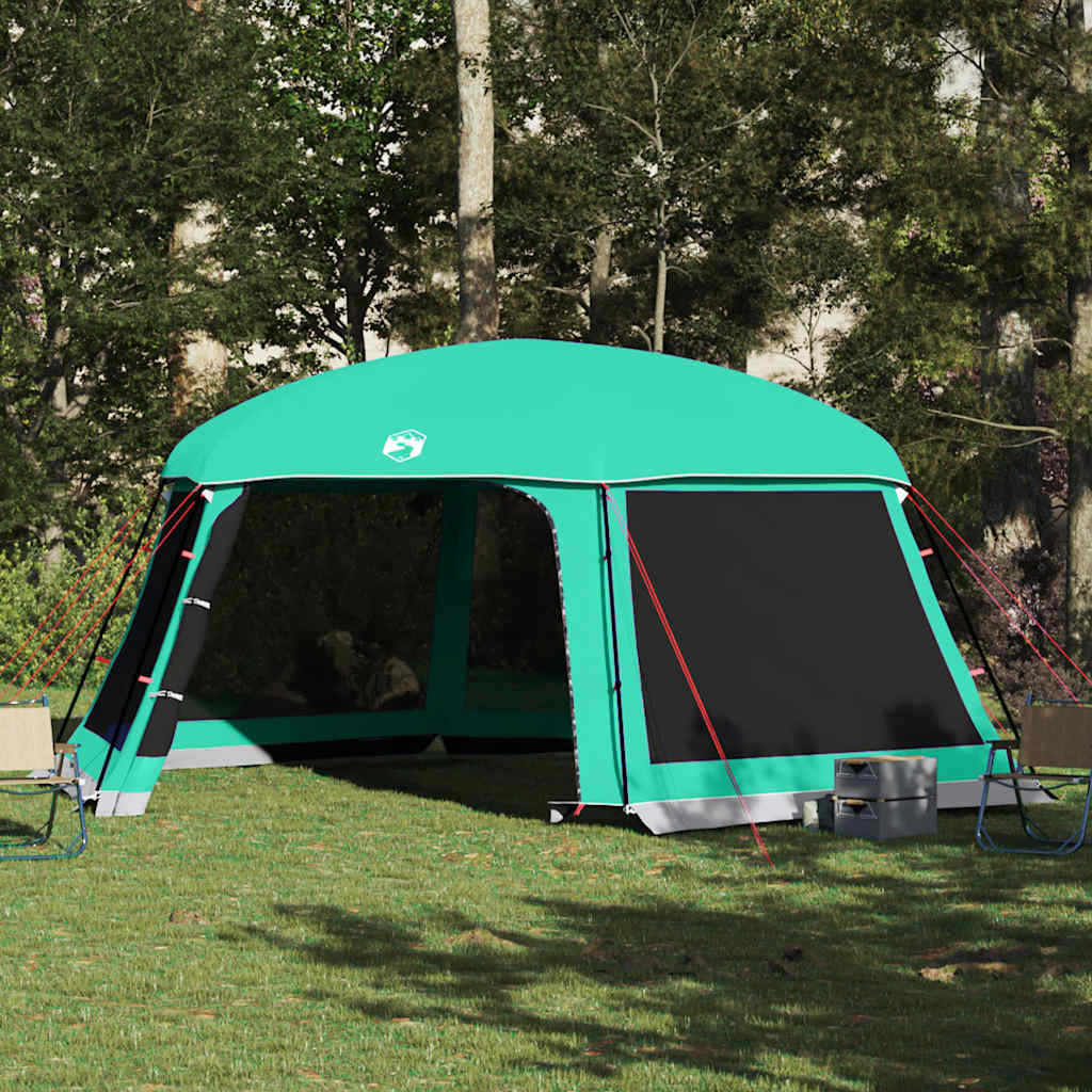 vidaXL Pool Tent with Removable Fly & Mesh Walls Sea Green 618x532 cm
