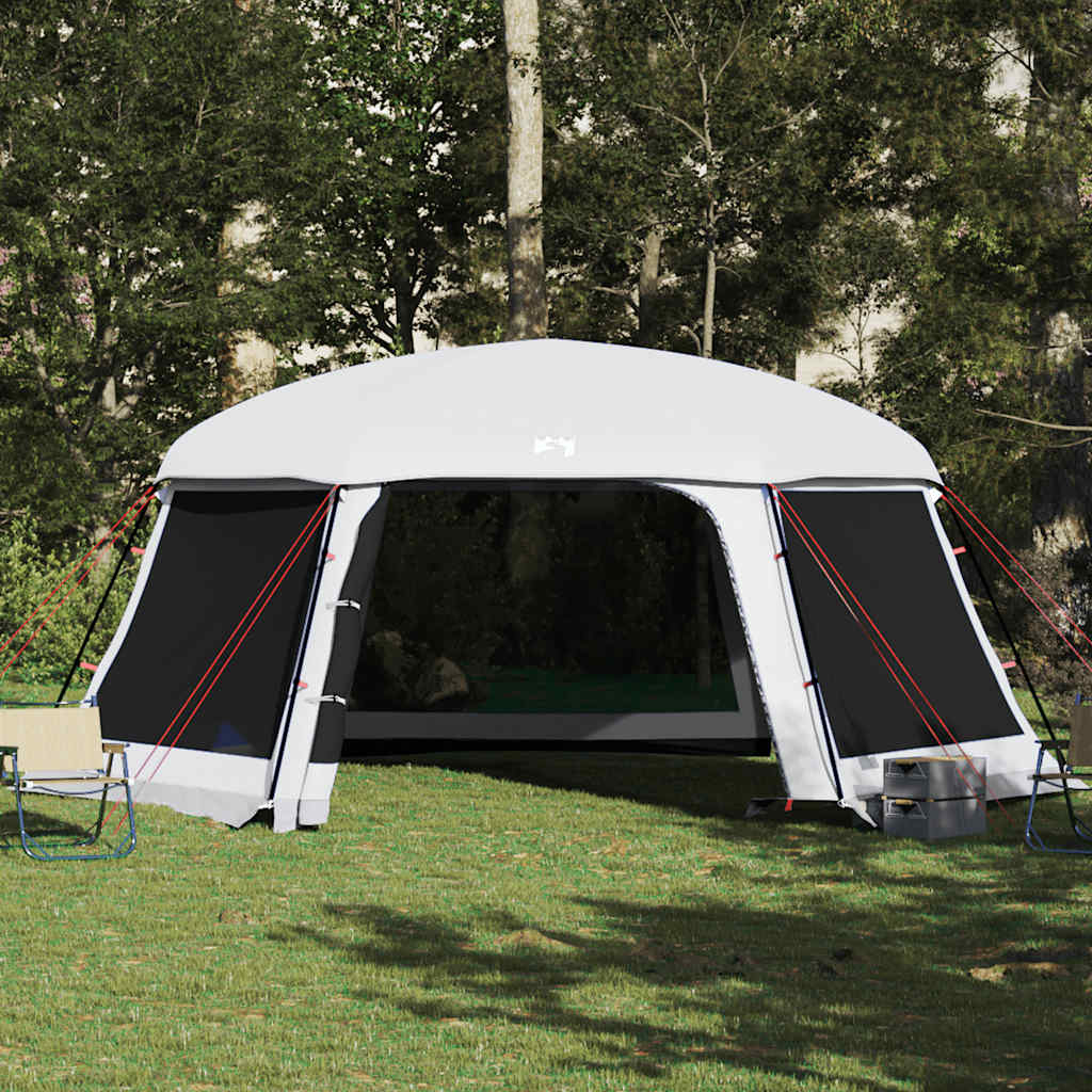 vidaXL Pool Tent with Removable Fly & Mesh Walls Grey 618x532 cm