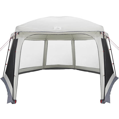 vidaXL Pool Tent with Removable Fly & Mesh Walls Grey 618x532 cm