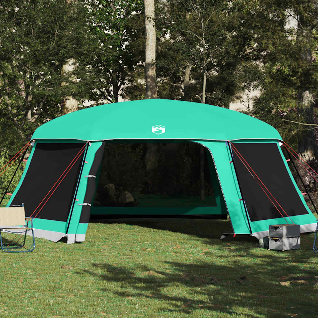 vidaXL Pool Tent with Removable Fly & Mesh Walls Sea Green 670x590 cm