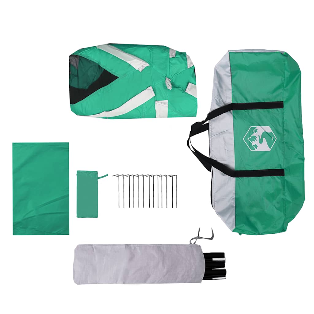 vidaXL Pool Tent with Removable Fly & Mesh Walls Sea Green 670x590 cm