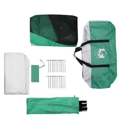 vidaXL Pool Tent with Removable Fly & Mesh Walls Sea Green 510x510 cm