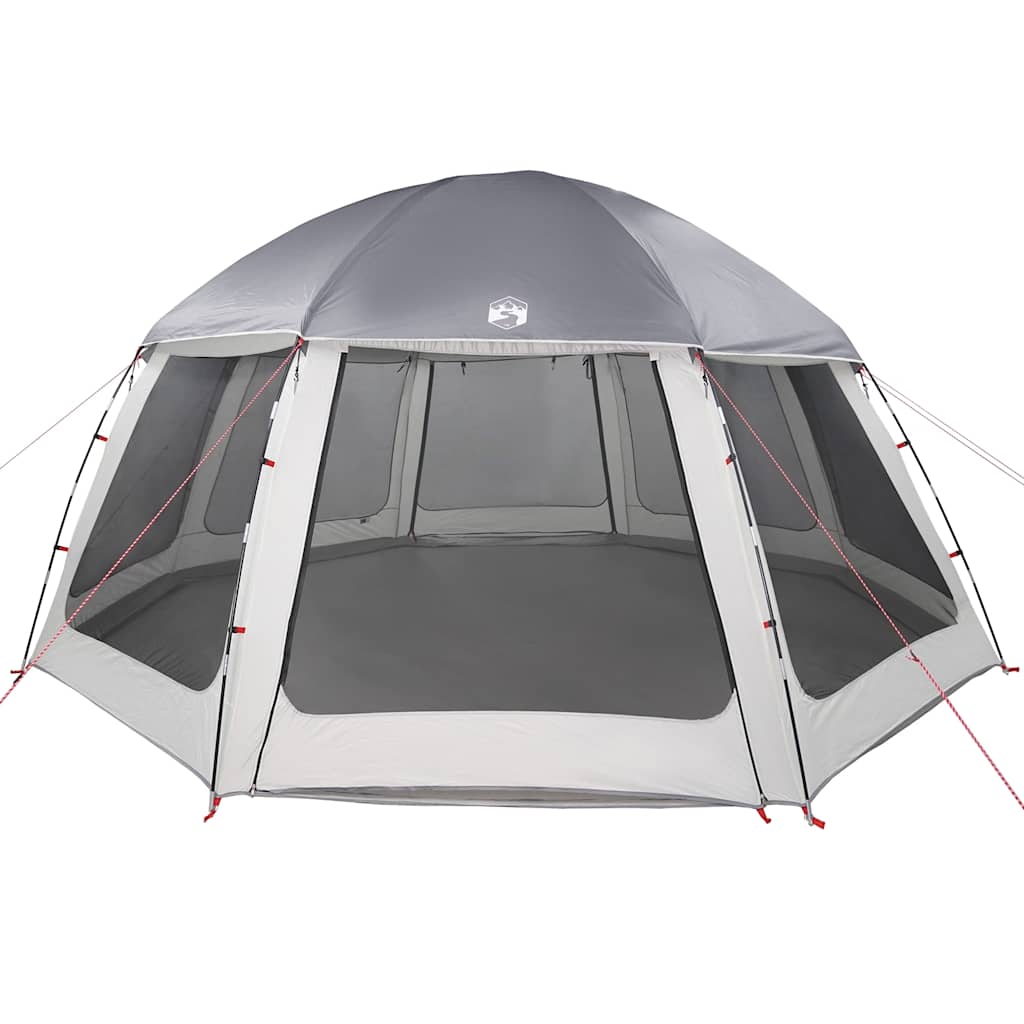 vidaXL Pool Tent with Removable Fly & Mesh Walls Grey 510x510 cm