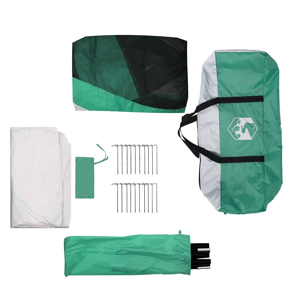 vidaXL Pool Tent with Removable Fly & Mesh Walls Sea Green 612x612 cm