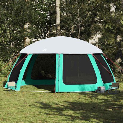 vidaXL Pool Tent with Removable Fly & Mesh Walls Sea Green 612x612 cm