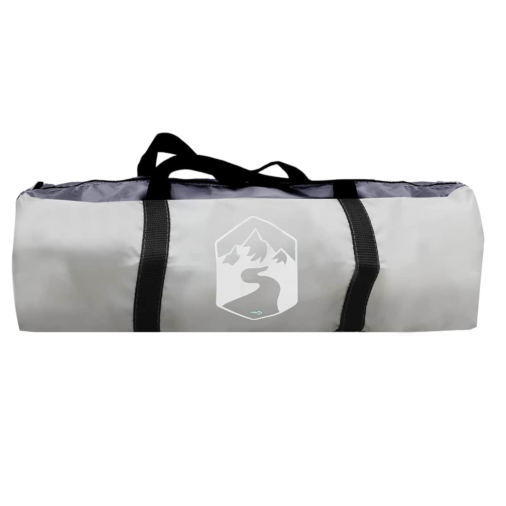 vidaXL Pool Tent with Removable Fly & Mesh Walls Grey 612x612 cm
