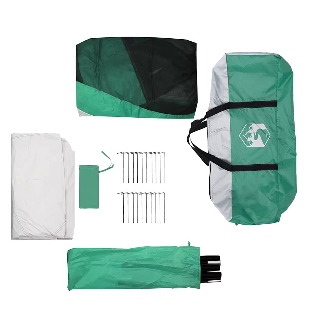 vidaXL Pool Tent with Removable Fly & Mesh Walls Sea Green 690x690 cm