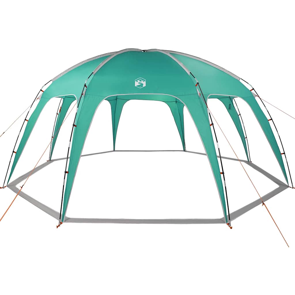 vidaXL Party Tent Sea Green Waterproof - 618 x 618 x 277 cm