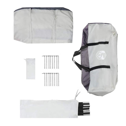 vidaXL Party Tent Grey Waterproof - 618 x 618 x 277 cm