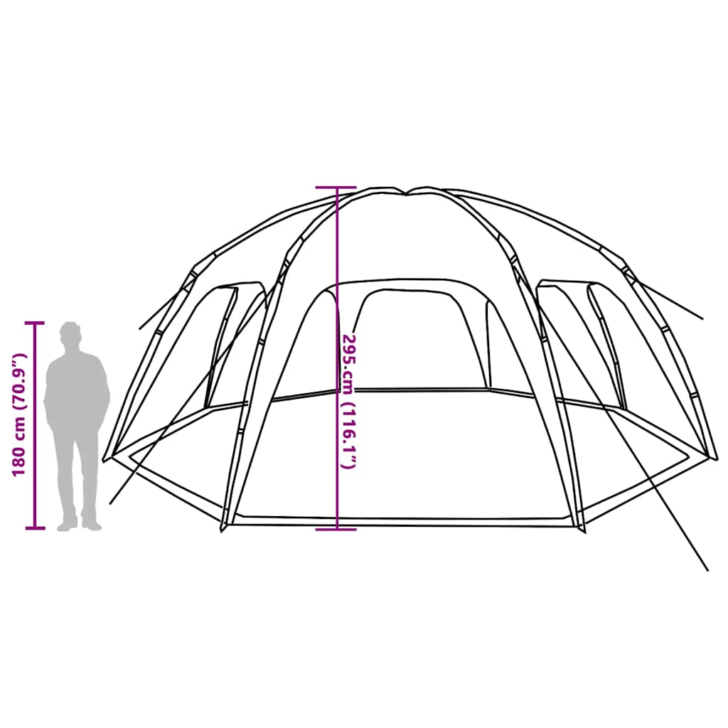 vidaXL Party Tent Azure Blue Waterproof - 695 x 695 x 295 cm