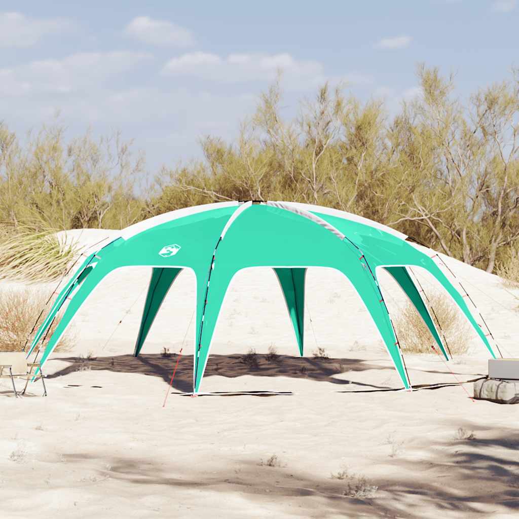 vidaXL Party Tent Sea Green Waterproof - 695 x 695 x 295 cm