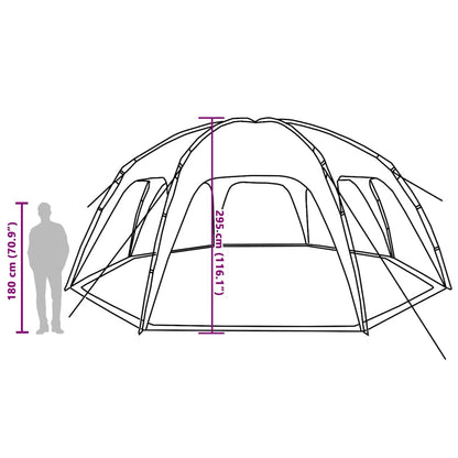vidaXL Party Tent Grey Waterproof - 695 x 695 x 295 cm