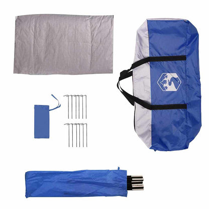 vidaXL Pool Tent with Roof with Air Vent Azure Blue 366 x 305 x 231 cm