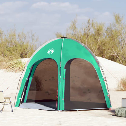 vidaXL Pool Tent Sea Green 366 x 305 x 231 cm Polyester and Fiberglass
