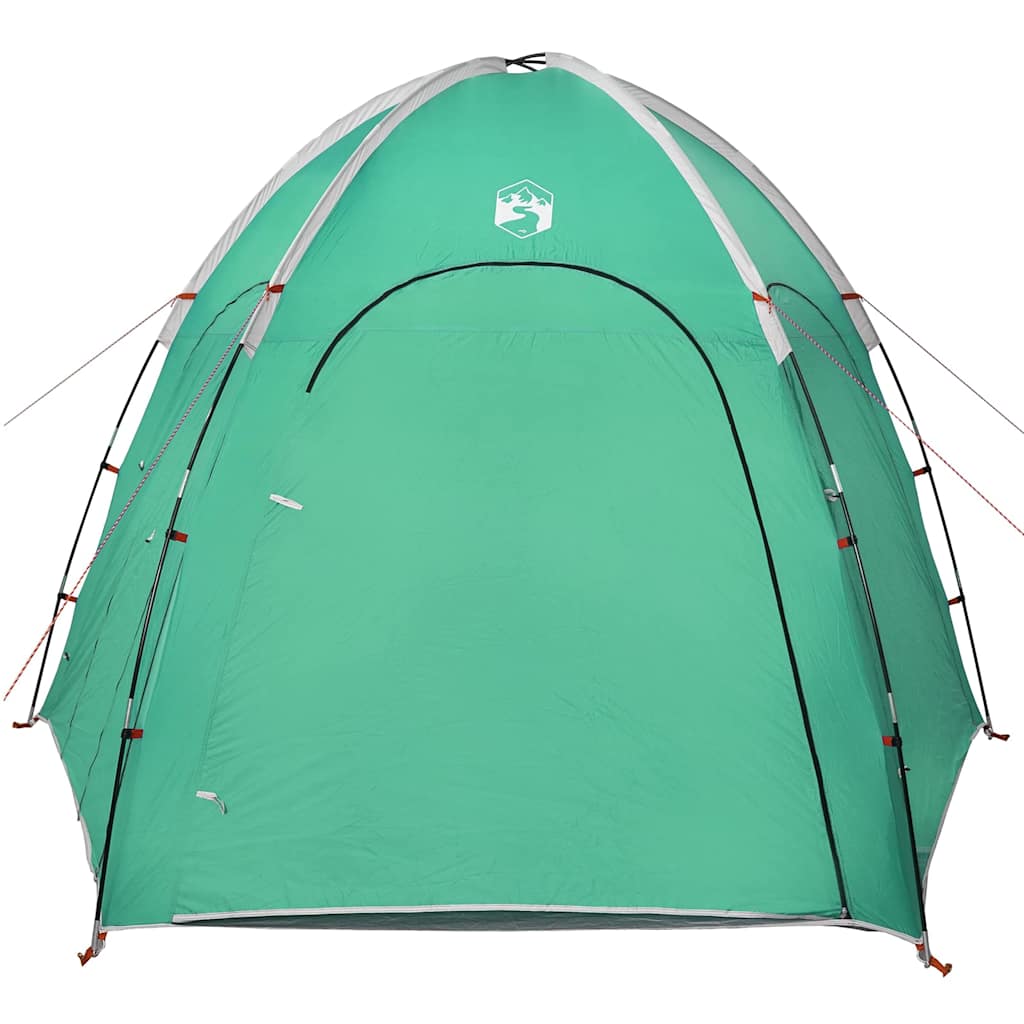 vidaXL Pool Tent Sea Green 366 x 305 x 231 cm Polyester and Fiberglass
