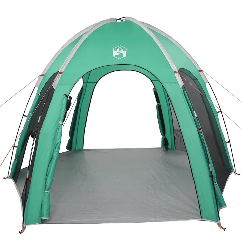 vidaXL Pool Tent Sea Green 366 x 305 x 231 cm Polyester and Fiberglass
