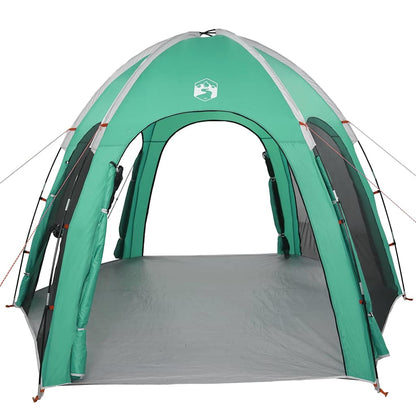 vidaXL Pool Tent Sea Green 366 x 305 x 231 cm Polyester and Fiberglass