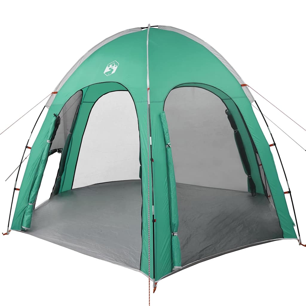 vidaXL Pool Tent Sea Green 366 x 305 x 231 cm Polyester and Fiberglass