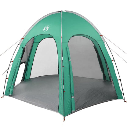 vidaXL Pool Tent Sea Green 366 x 305 x 231 cm Polyester and Fiberglass