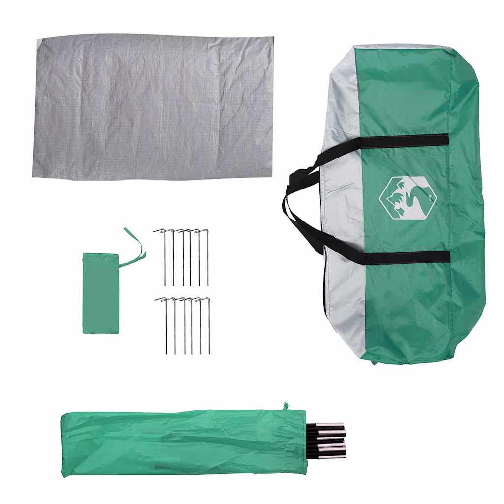 vidaXL Pool Tent Sea Green 366 x 305 x 231 cm Polyester and Fiberglass