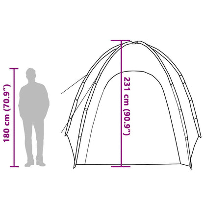 vidaXL Pool Tent Sea Green 366 x 305 x 231 cm Polyester and Fiberglass