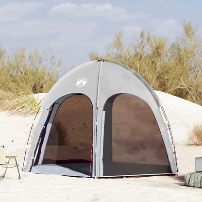 vidaXL Pool Tent Grey 366 x 305 x 231 cm Polyester and Fiberglass