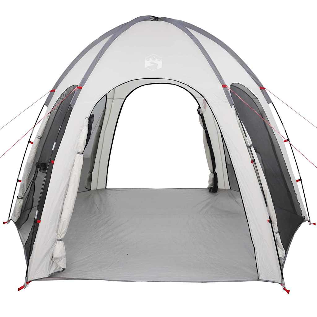 vidaXL Pool Tent Grey 366 x 305 x 231 cm Polyester and Fiberglass