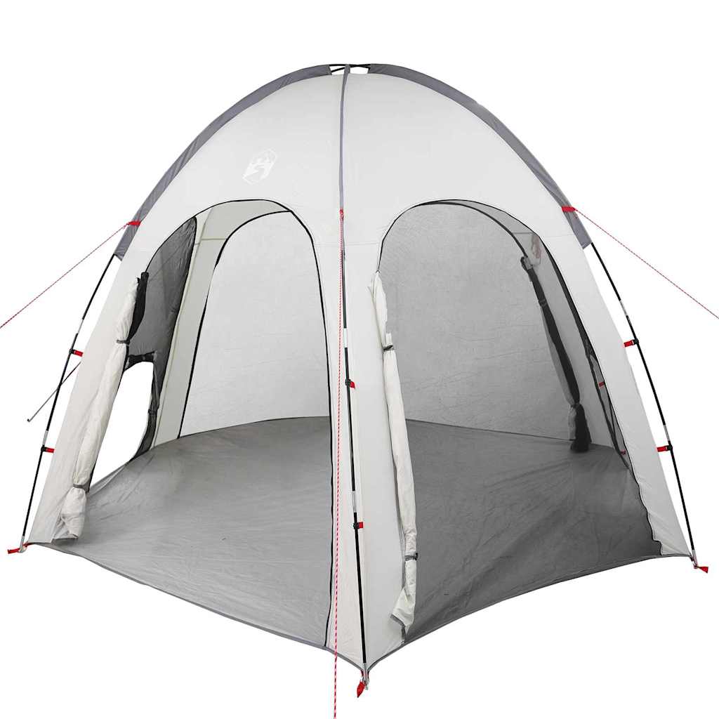 vidaXL Pool Tent Grey 366 x 305 x 231 cm Polyester and Fiberglass