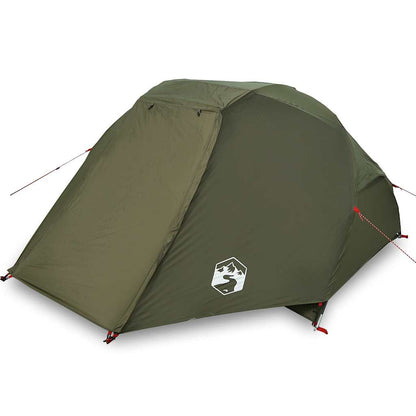 vidaXL Fishing Tent 3-Person Olive Green Waterproof - 312 x 216 x 114 cm