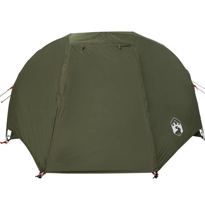vidaXL Fishing Tent 3-Person Olive Green Waterproof - 312 x 216 x 114 cm