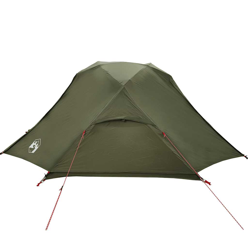 vidaXL Fishing Tent 3-Person Olive Green Waterproof - 312 x 216 x 114 cm
