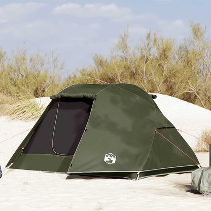 vidaXL Fishing Tent 3-Person Olive Green Waterproof - 312 x 216 x 114 cm