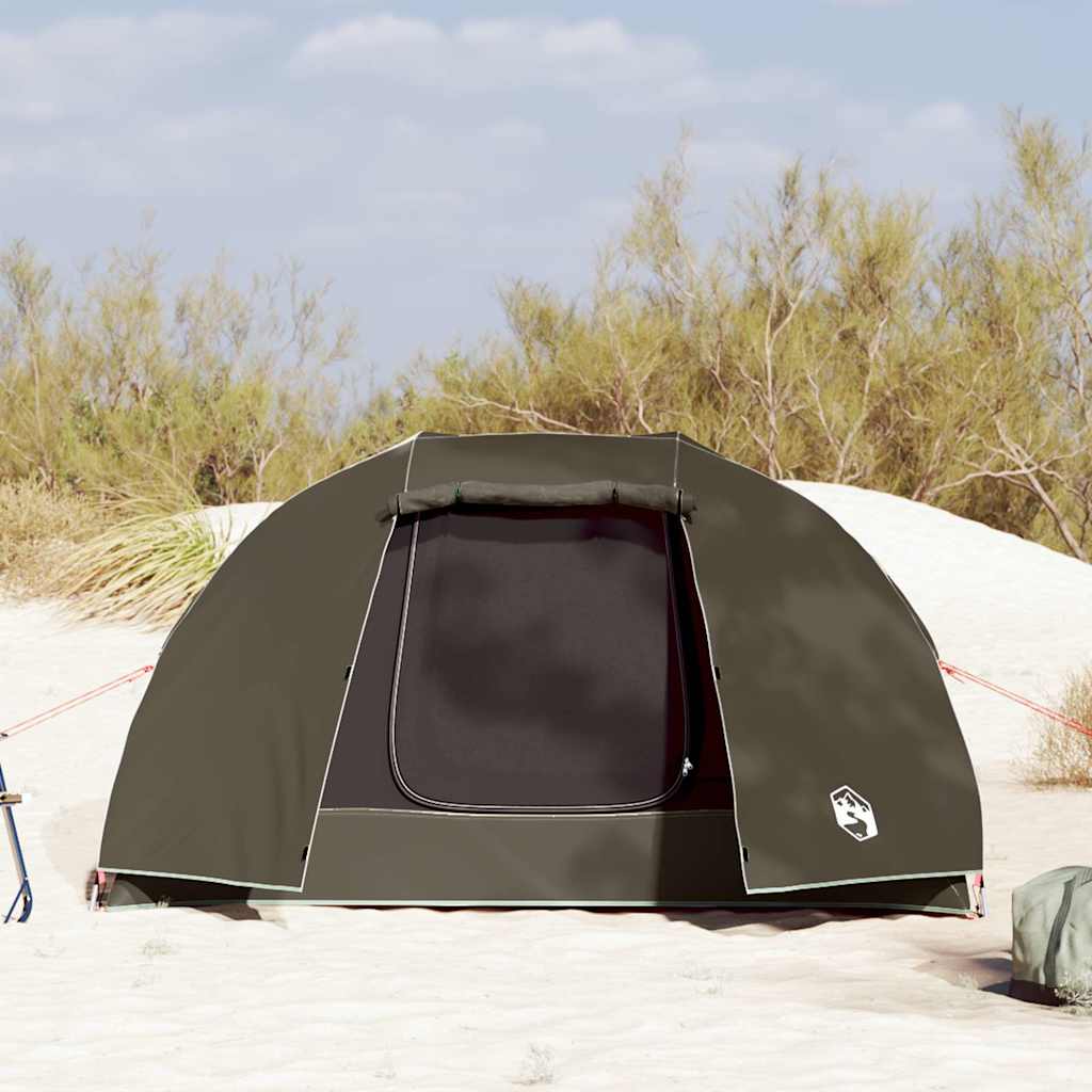 vidaXL Fishing Tent 3-Person Brown Waterproof - 312 x 216 x 114 cm