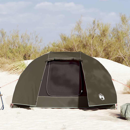 vidaXL Fishing Tent 3-Person Brown Waterproof - 312 x 216 x 114 cm