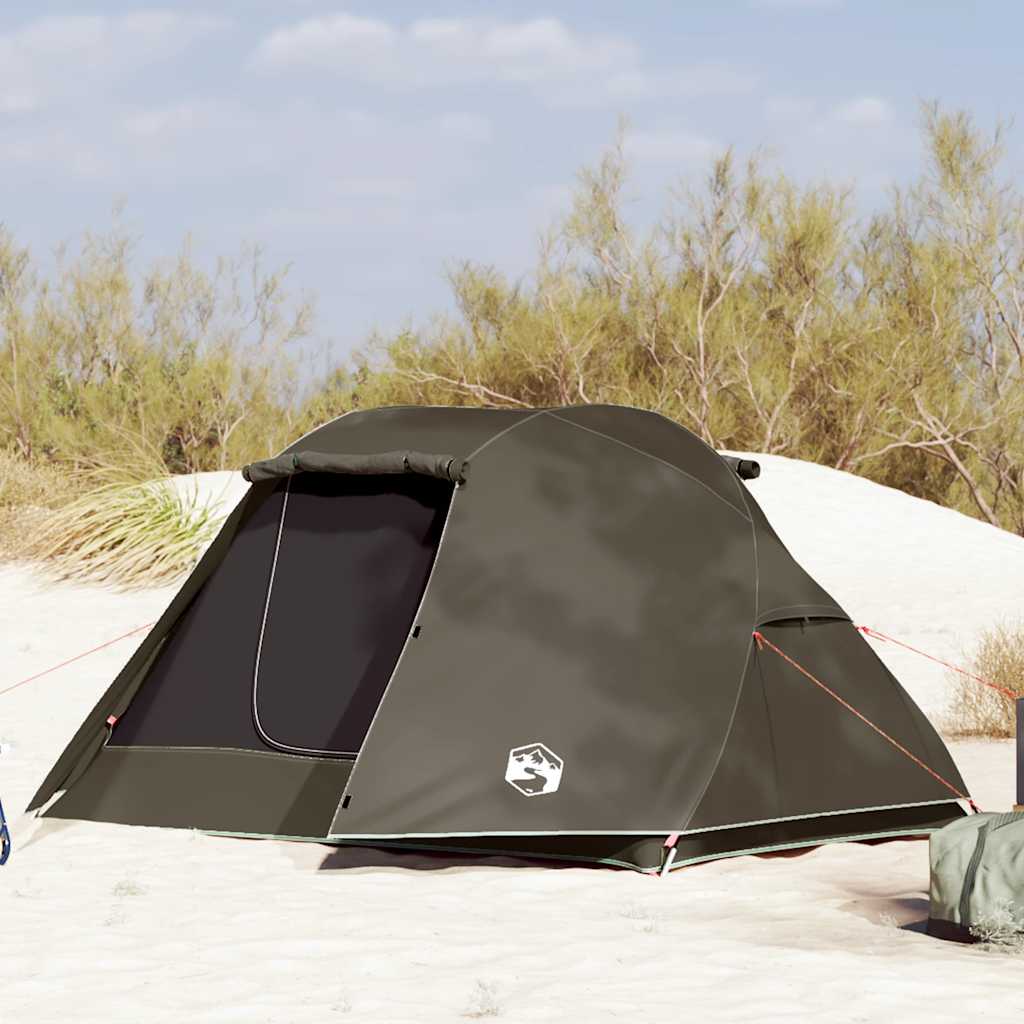 vidaXL Fishing Tent 3-Person Brown Waterproof - 312 x 216 x 114 cm