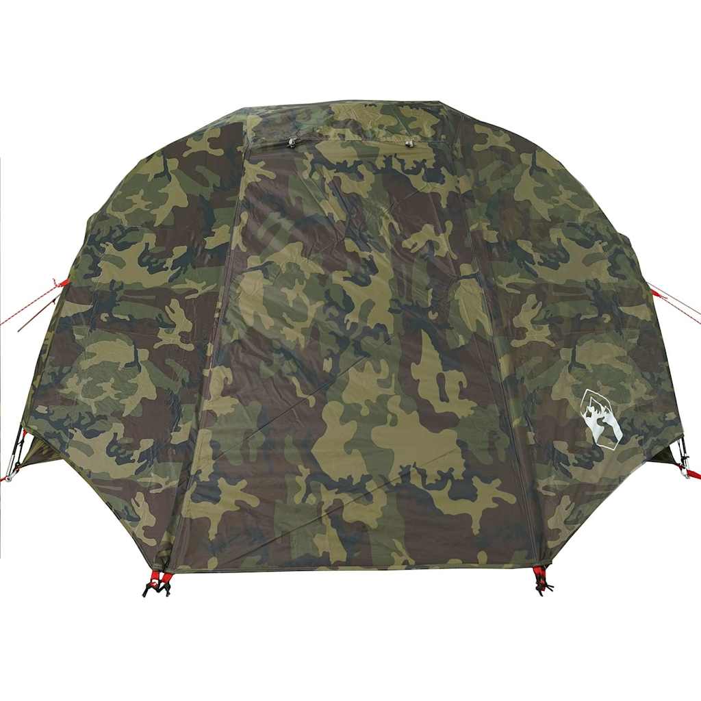 vidaXL Fishing Tent 3-Person Camouflage Waterproof - Multicolour - 312 x 216 x 114 cm
