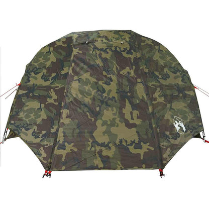 vidaXL Fishing Tent 3-Person Camouflage Waterproof - Multicolour - 312 x 216 x 114 cm