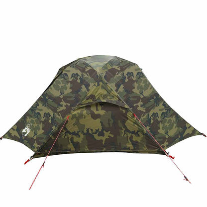 vidaXL Fishing Tent 3-Person Camouflage Waterproof - Multicolour - 312 x 216 x 114 cm