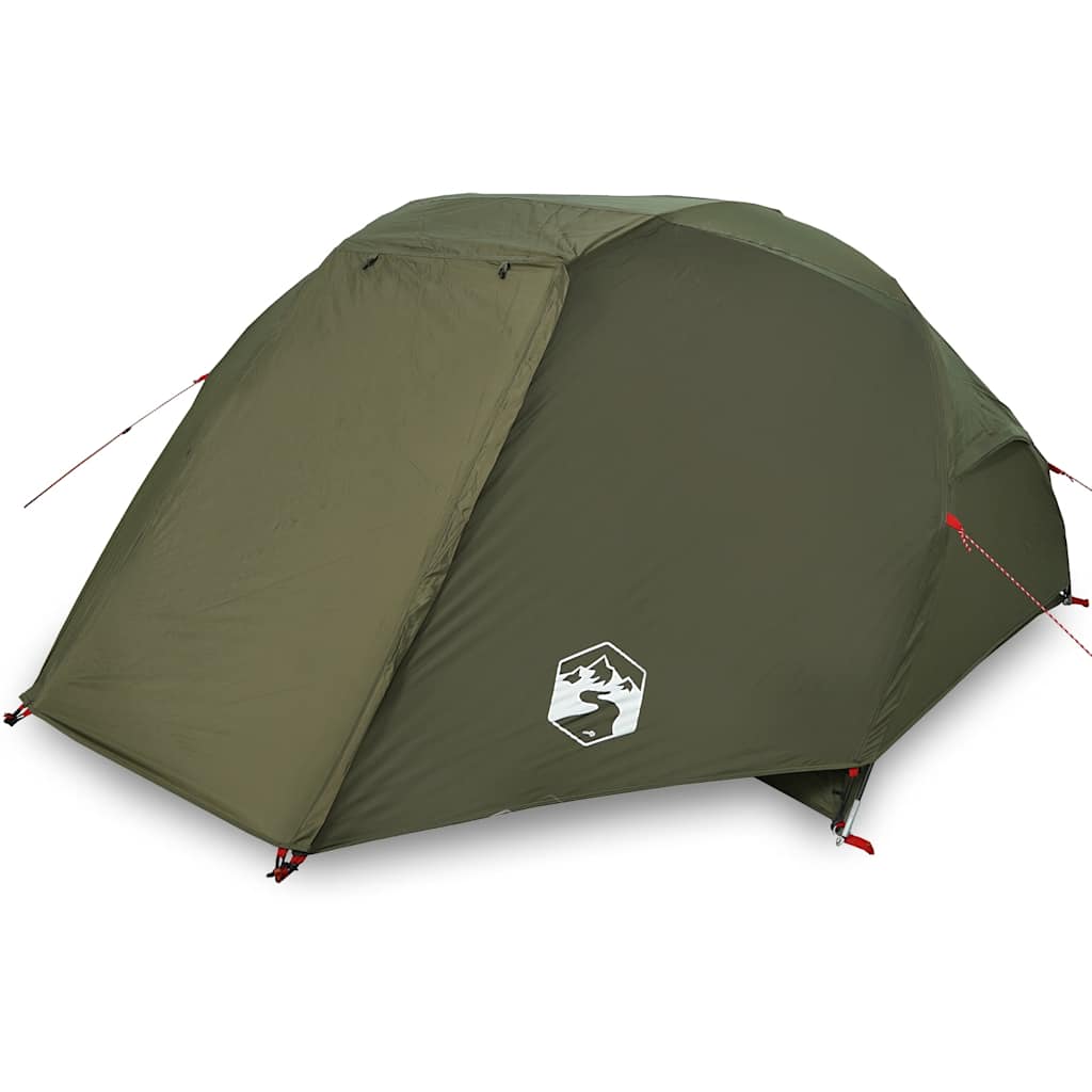 vidaXL Fishing Tent 5-Person Olive Green Waterproof - 490 x 330 x 185 cm