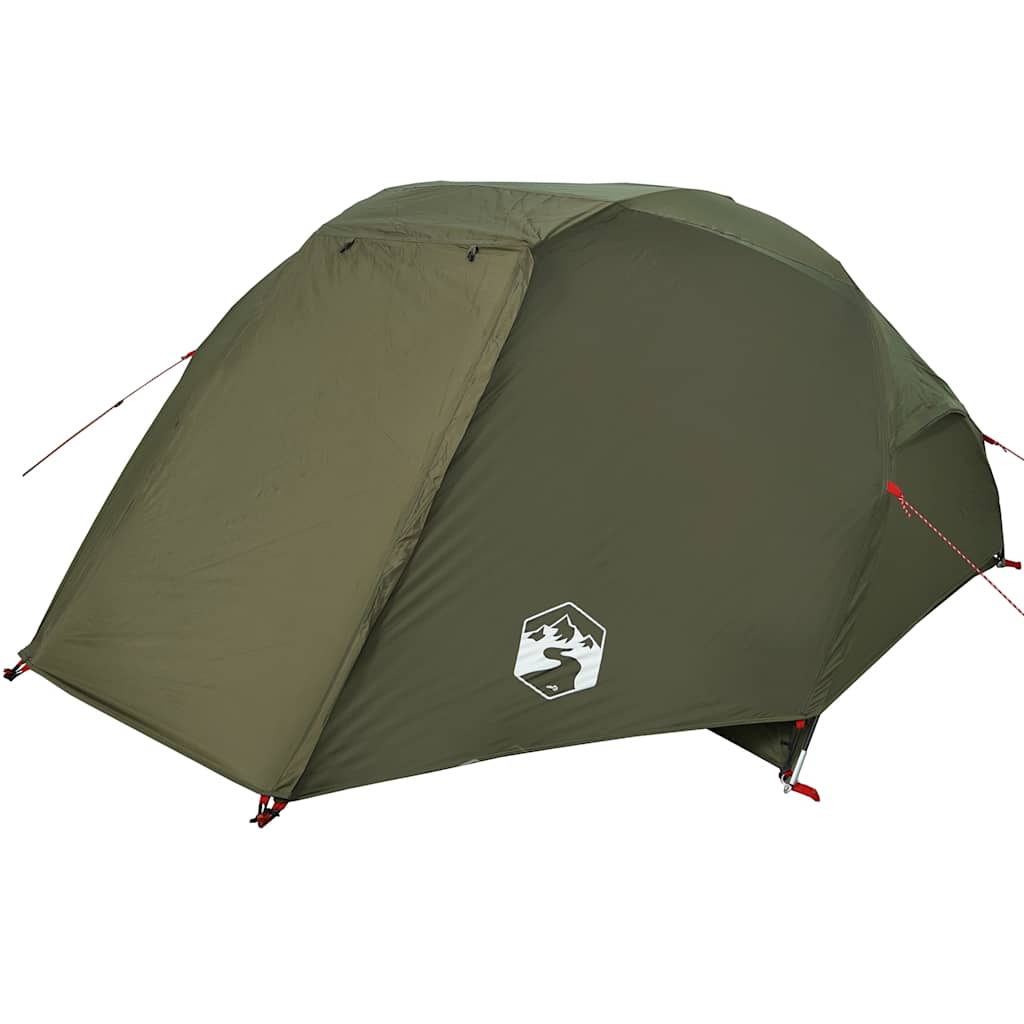 vidaXL Fishing Tent 5-Person Olive Green Waterproof - 490 x 330 x 185 cm