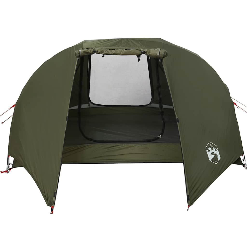 vidaXL Fishing Tent 5-Person Olive Green Waterproof - 490 x 330 x 185 cm