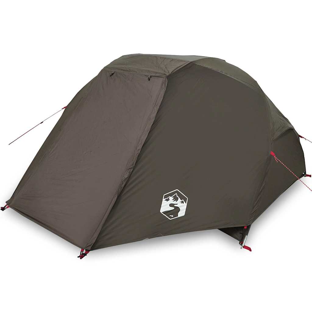 vidaXL Fishing Tent 5-Person Brown Waterproof - 490 x 330 x 185 cm