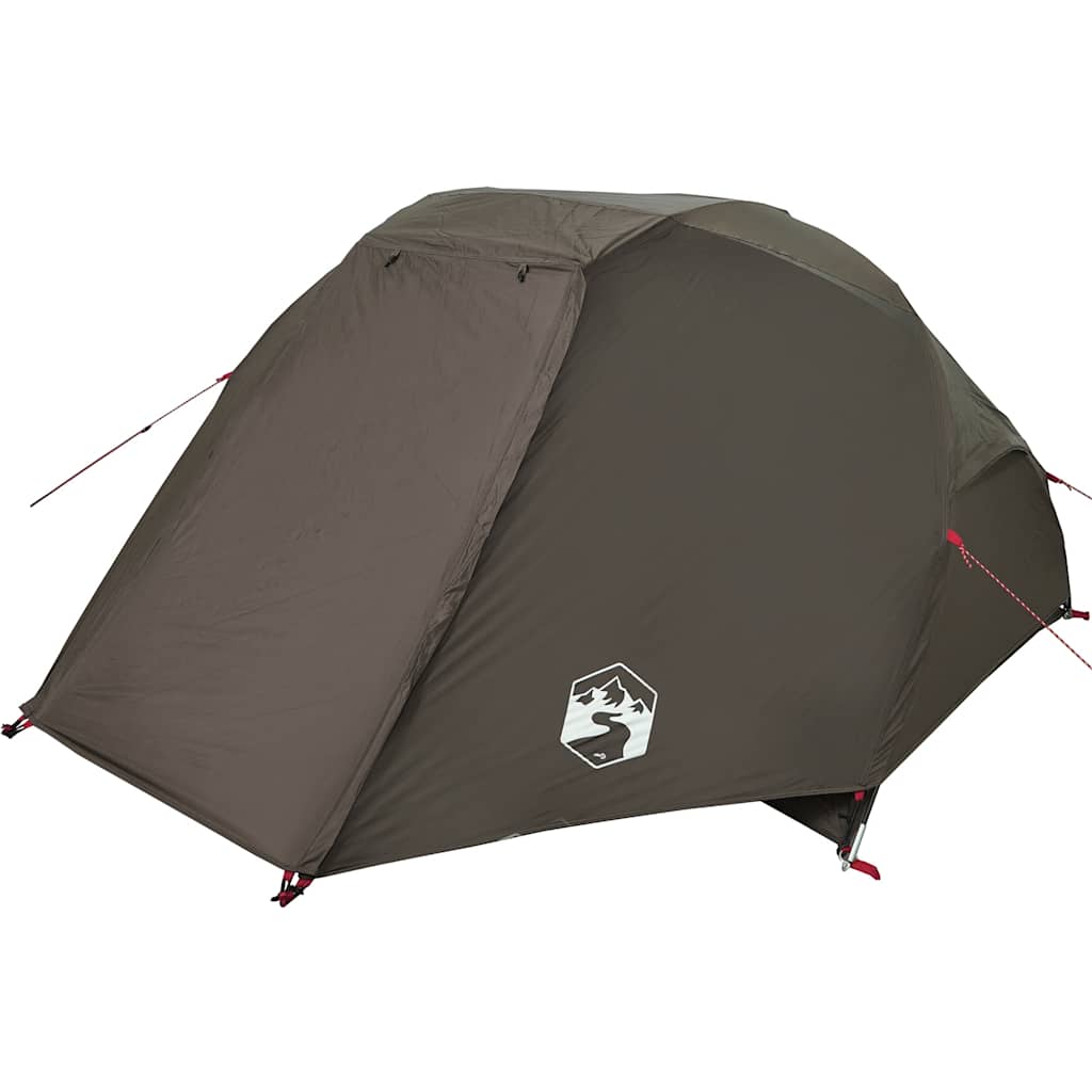 vidaXL Fishing Tent 5-Person Brown Waterproof - 490 x 330 x 185 cm