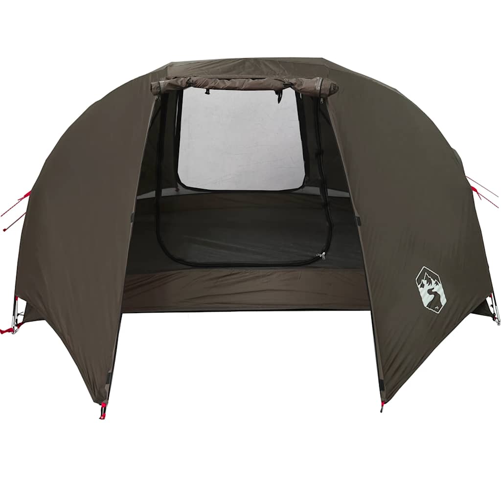 vidaXL Fishing Tent 5-Person Brown Waterproof - 490 x 330 x 185 cm