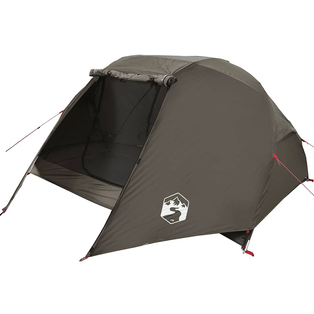 vidaXL Fishing Tent 5-Person Brown Waterproof - 490 x 330 x 185 cm