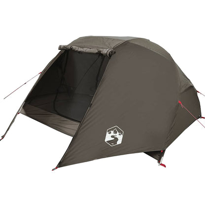 vidaXL Fishing Tent 5-Person Brown Waterproof - 490 x 330 x 185 cm