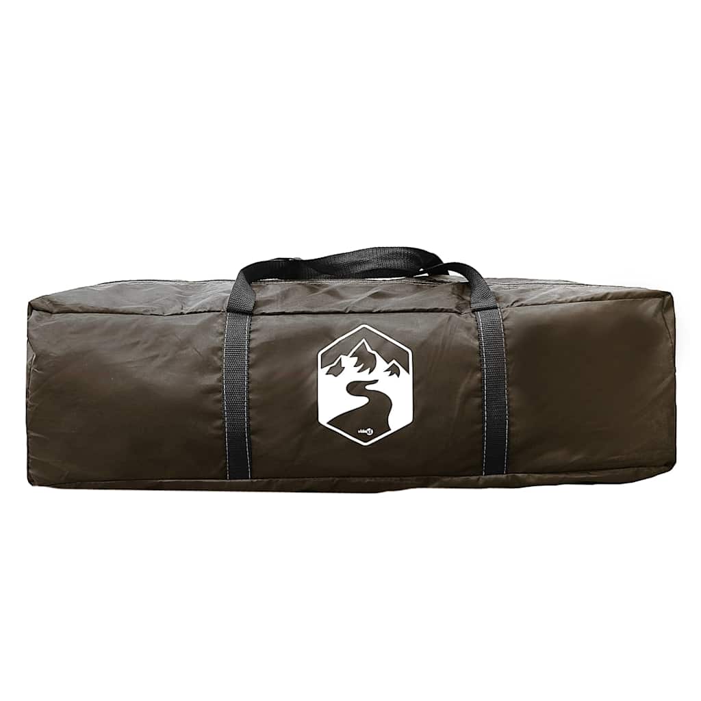 vidaXL Fishing Tent 5-Person Brown Waterproof - 490 x 330 x 185 cm