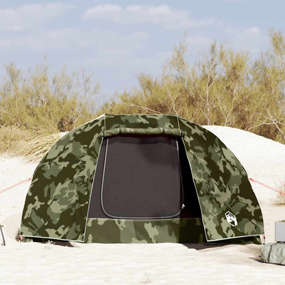 vidaXL Fishing Tent 5-Person Camouflage Waterproof - Multicolour - 490 x 330 x 185 cm