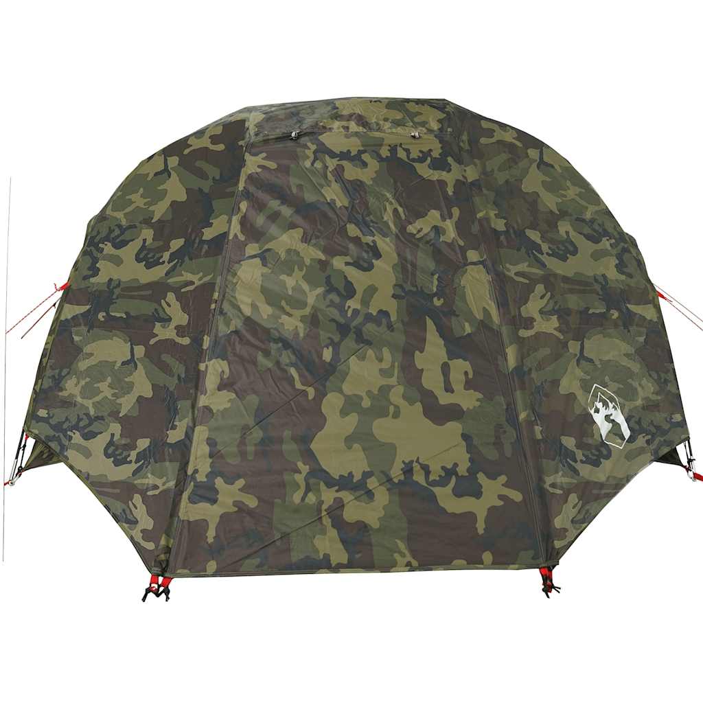 vidaXL Fishing Tent 5-Person Camouflage Waterproof - Multicolour - 490 x 330 x 185 cm